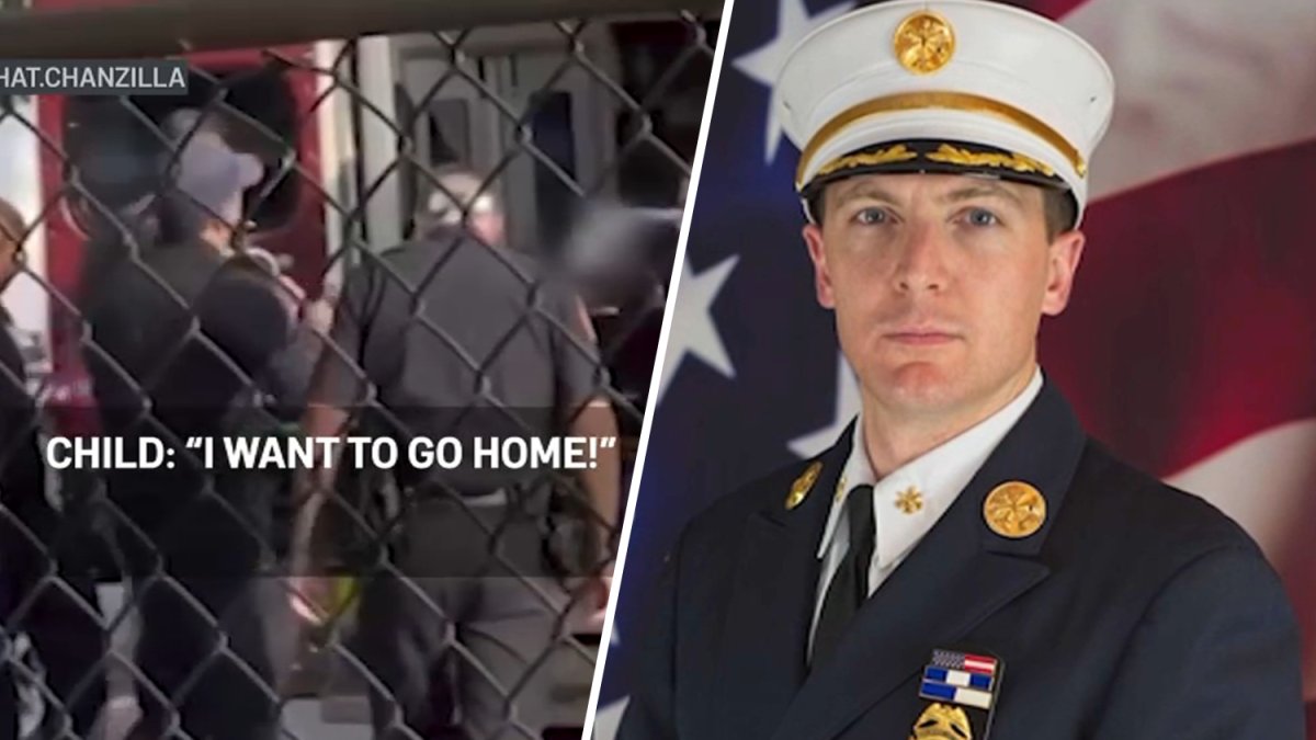 Long Island fire chief seen shouting expletives at 10-year-old girl on stretcher