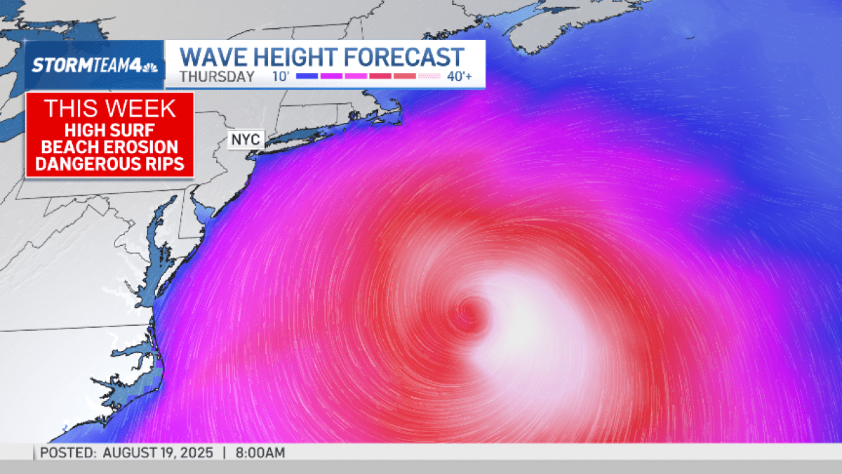 Erin to bring life-threatening rip currents to NY, NJ; 12-foot waves possible