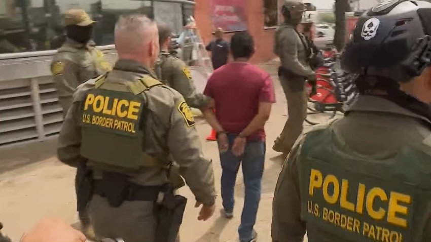 Masked CBP agents arrest man outside event with top California Democrats