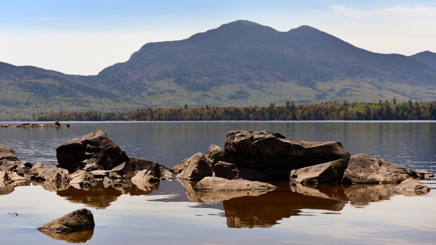 Flagstaff Lake with Bigelow Mountain Wednesday, 15, 2013.