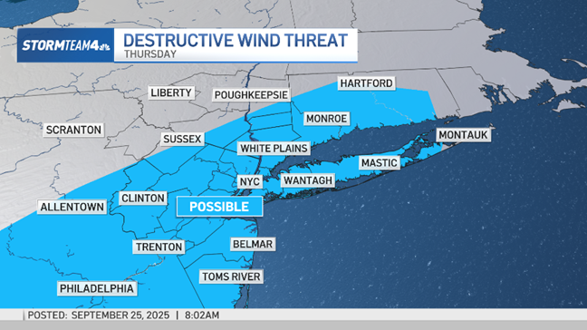 Weather in New York may turn severe; tornado watch possible – NBC New York
