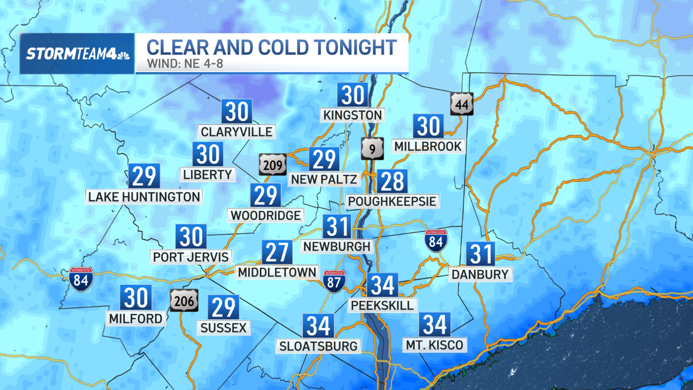 Coldest air of season arrives, with freeze watches for many – NBC New York