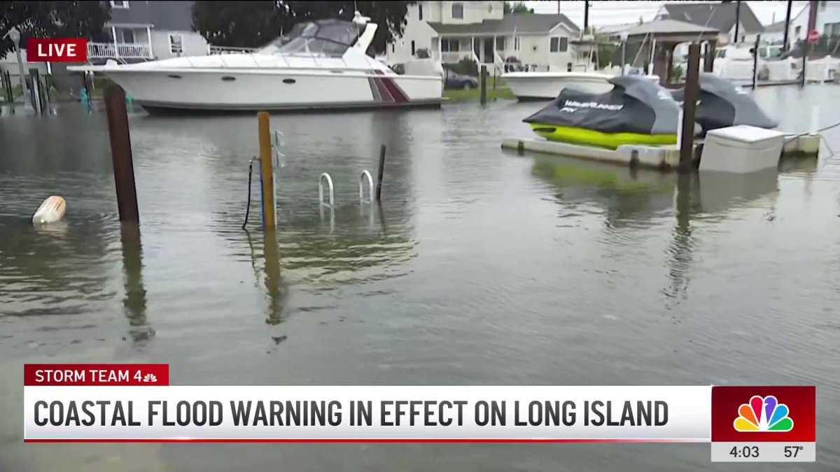 Coastal flood warning in effect on Long Island and New Jersey as nor ...