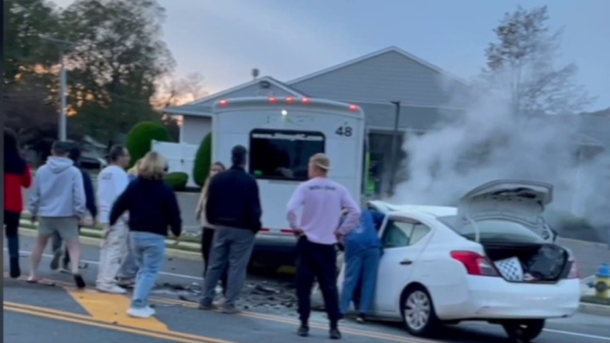 Bus driver and good Samaritans save man from burning car on Jersey ...