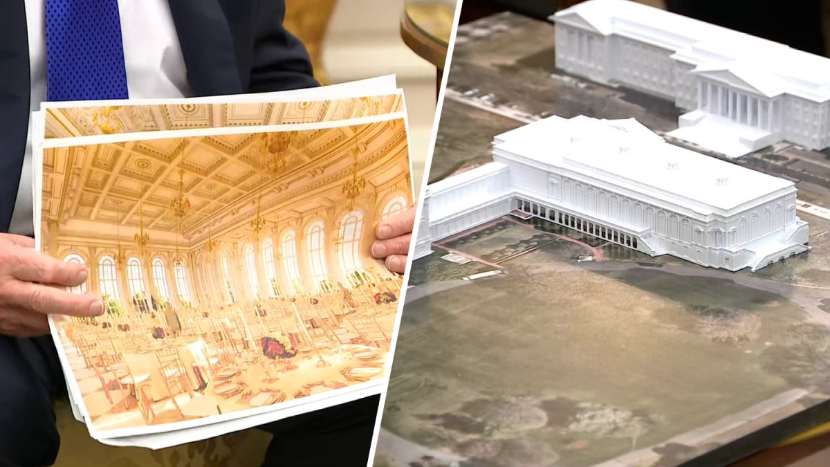 Donald Trump reveals new White House ballroom renderings – NBC New York