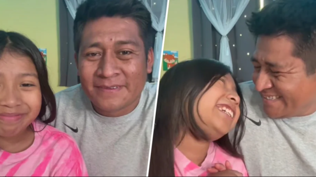 This 9-year-old girl is teaching her dad English — and TikTok loves it