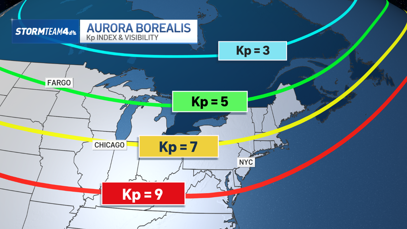 Will the Northern Lights be visible again tonight in NY? – NBC New York, image size:1430x804