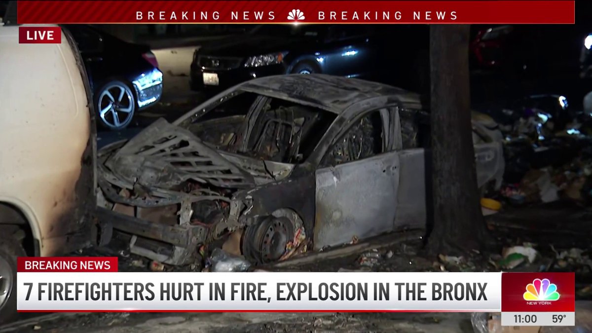 7 firefighters hurt in fire, explosion in The Bronx – NBC New York