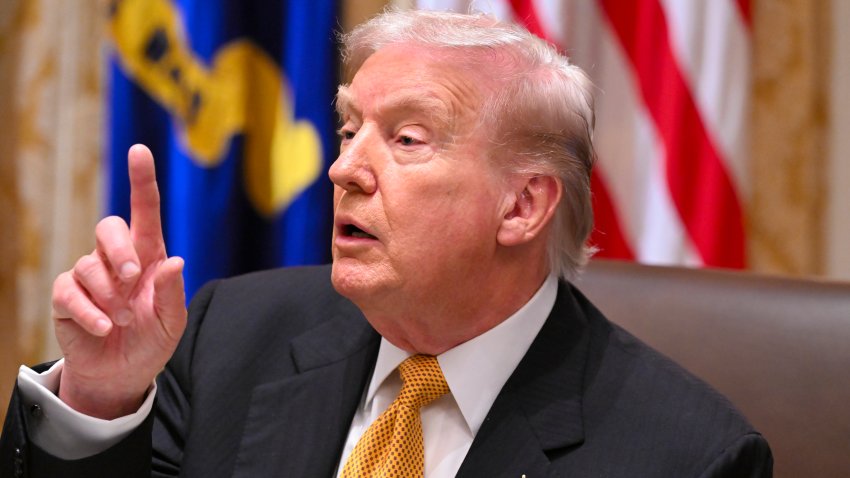 WASHINGTON, DC – NOVEMBER 7:U.S. President Donald Trump speaks during a bilateral lunch with Prime Minister of Hungary Viktor Orban in the Cabinet Room of the White House on November 7, 2025 in Washington, DC. Trump and Orban discussed the war in Ukraine, Hungary’s purchase of Russian oil, and European relations.