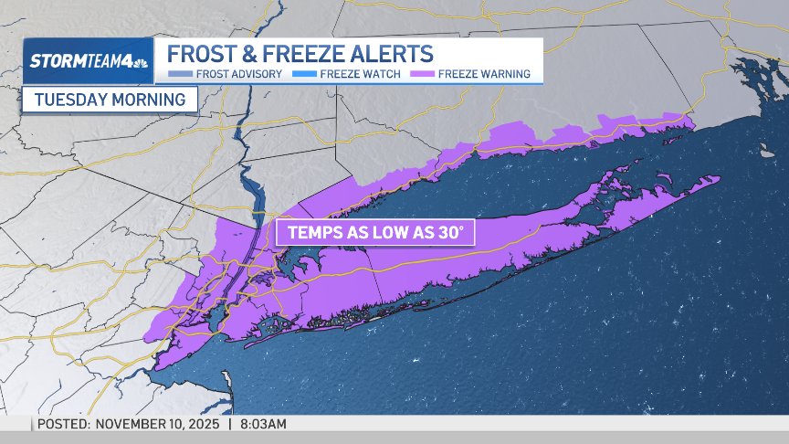 Arctic blast to bring frigid temperatures to NYC -- along with a chance of snowflakes