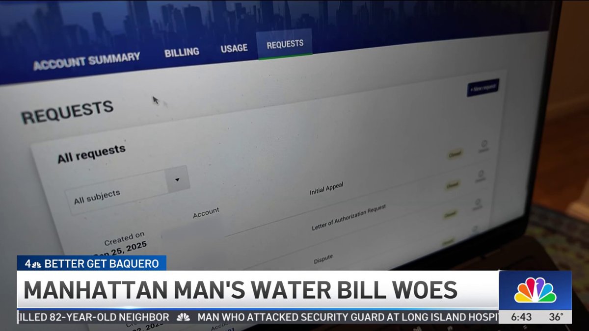 Manhattan man’s water woes bills spike to over 2,000 NBC New York