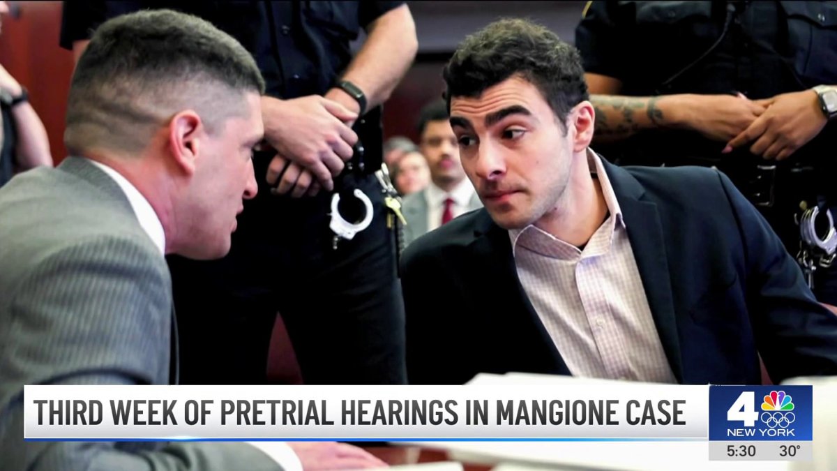 Third week of pretrial hearings in Luigi Mangione case – NBC New York