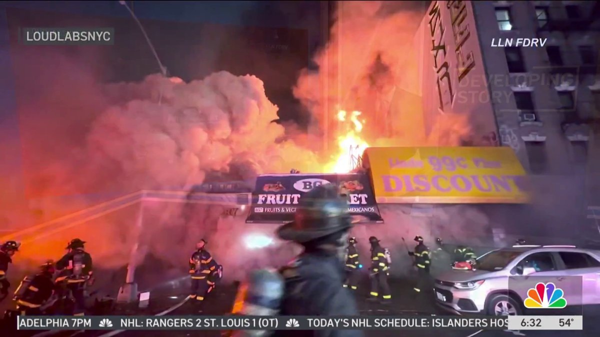 Massive fire tears through Bronx building – NBC New York