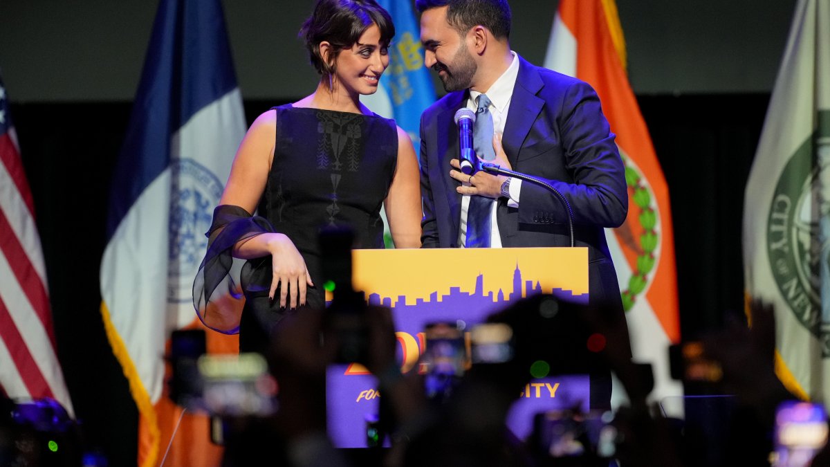 Mamdani says he and his wife Rama are moving to Gracie Mansion once he's inaugurated.