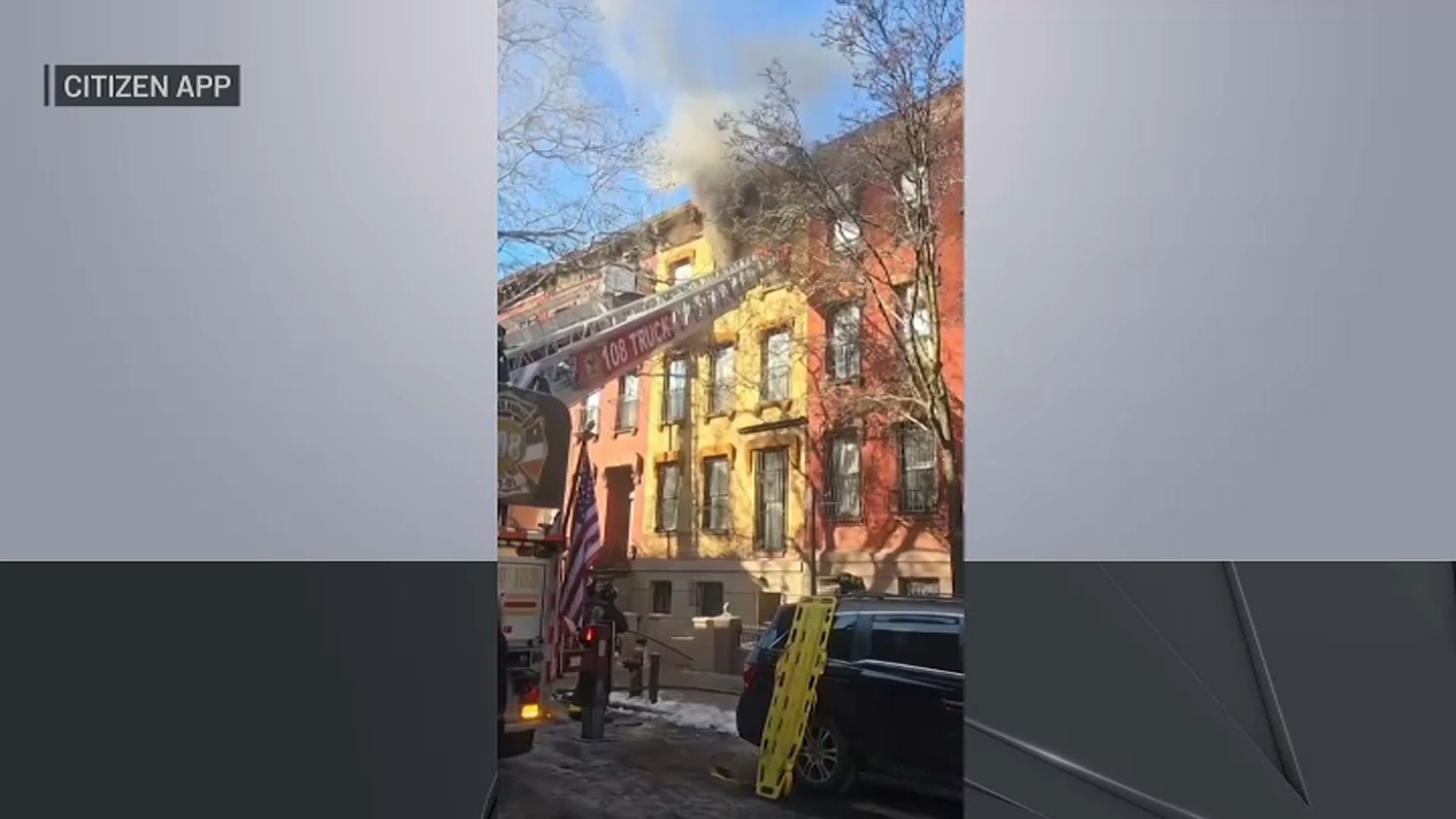 Person critically injured after leaping from fourth-floor of burning Brooklyn building