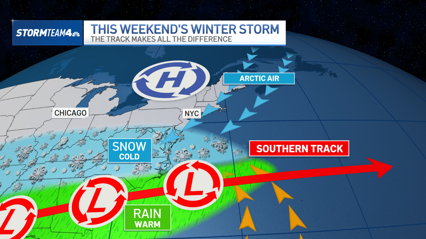 Snow storm forecast for NYC this weekend: How much are we getting – NBC ...