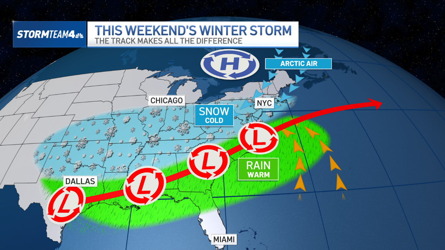 Snow storm forecast for NYC this weekend: How much are we getting – NBC ...