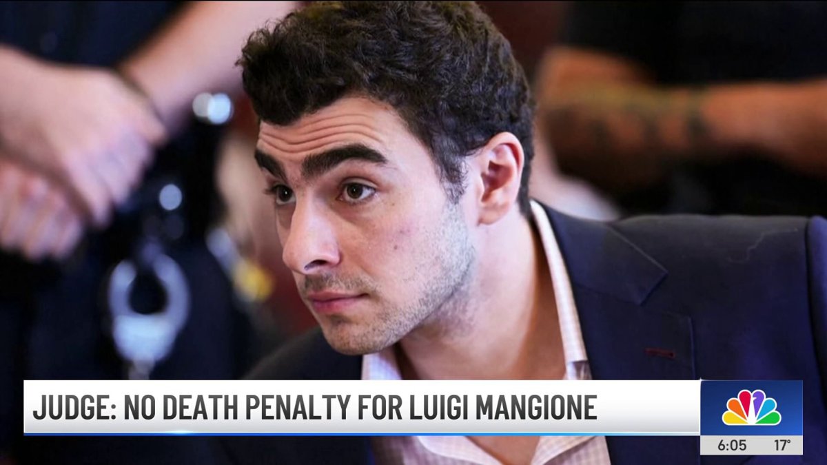 Judge rules Mangione will not receive death penalty – NBC New York