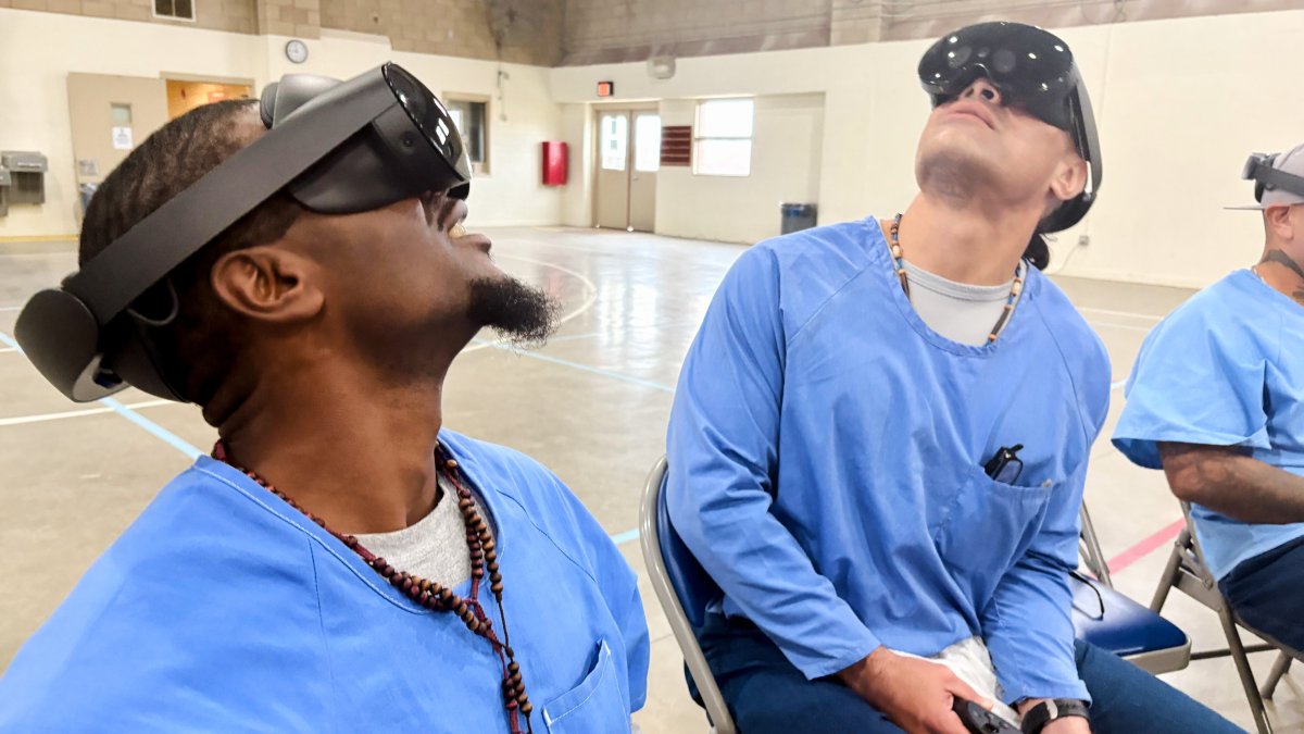 VR headsets are ‘hope machines' inside California prisons, offering escape and practical experience