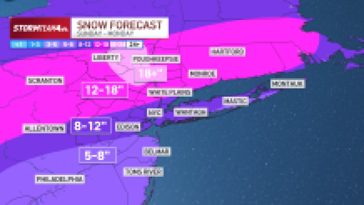 Watch live radar as winter storm hits NY, NJ – NBC New York