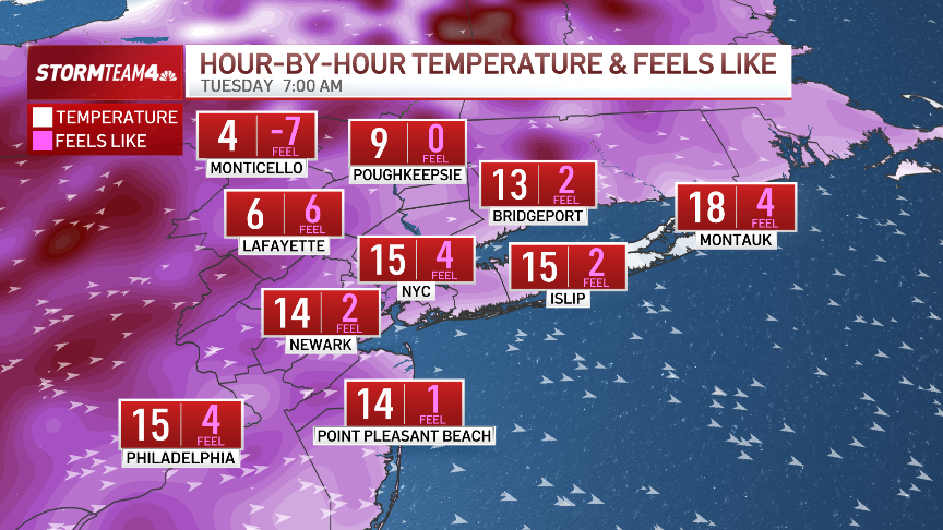Bitter cold invades NYC after winter storm, and cold will linger – NBC ...