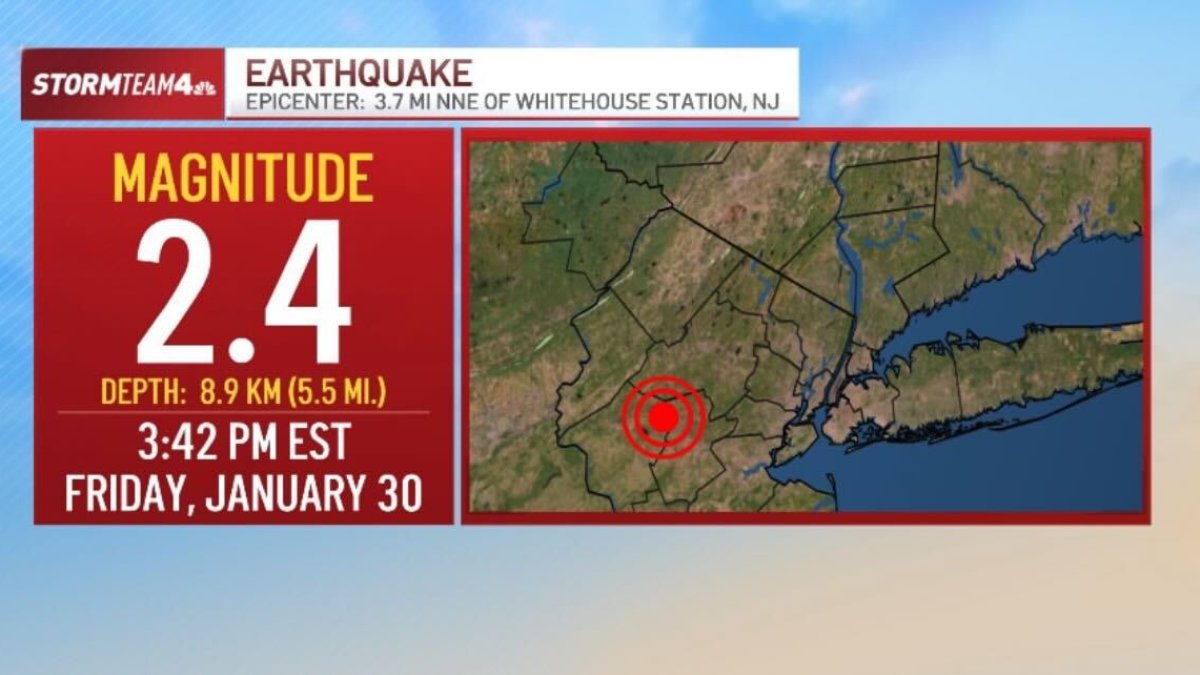 Minor earthquake rattles New Jersey, officials say