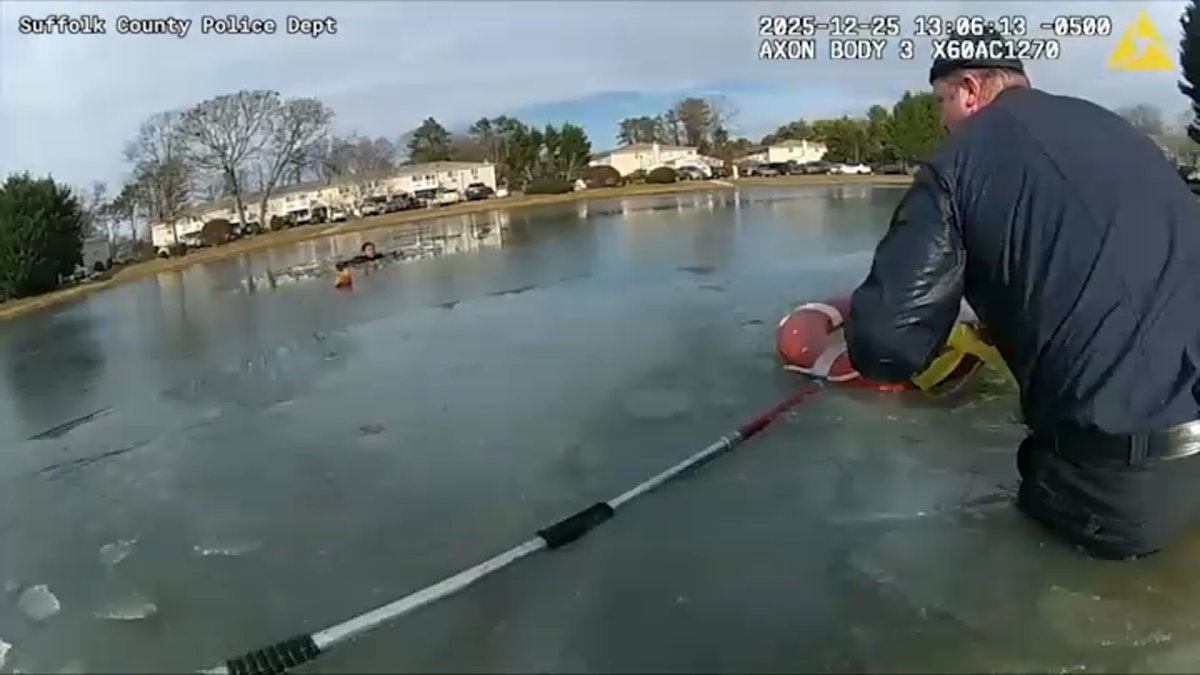 Long Island Ice Rescue: Boy Reunites with Suffolk County Rescuers Long Island Ice Rescue: Boy Reunites with Suffolk County Rescuers