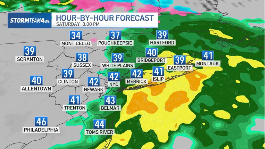 NYC forecast calls for rain Saturday; check weather radar – NBC New York