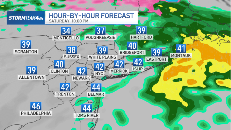 NYC forecast calls for rain Saturday; check weather radar – NBC New York