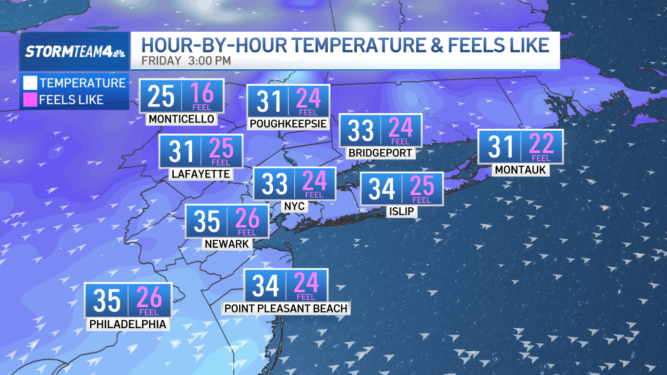 Weather in NYC turns frigid: How low will temperatures go? – NBC New York
