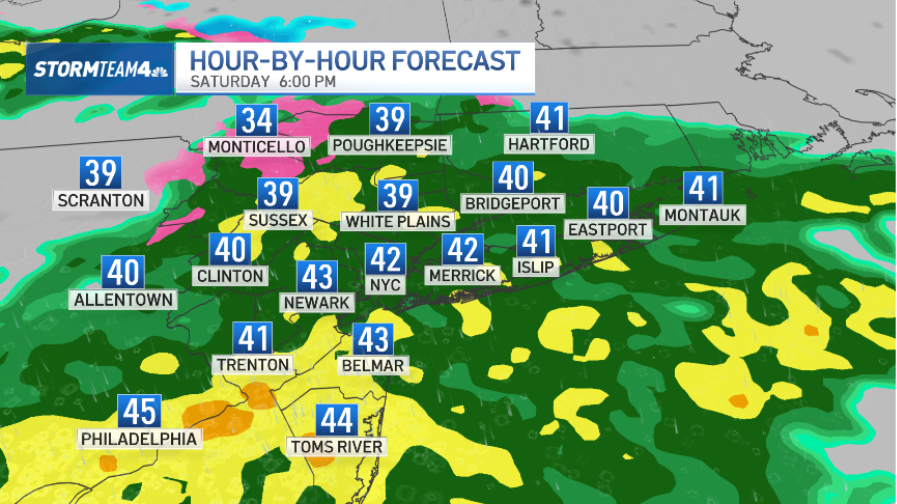 NYC forecast calls for rain Saturday; check weather radar – NBC New York
