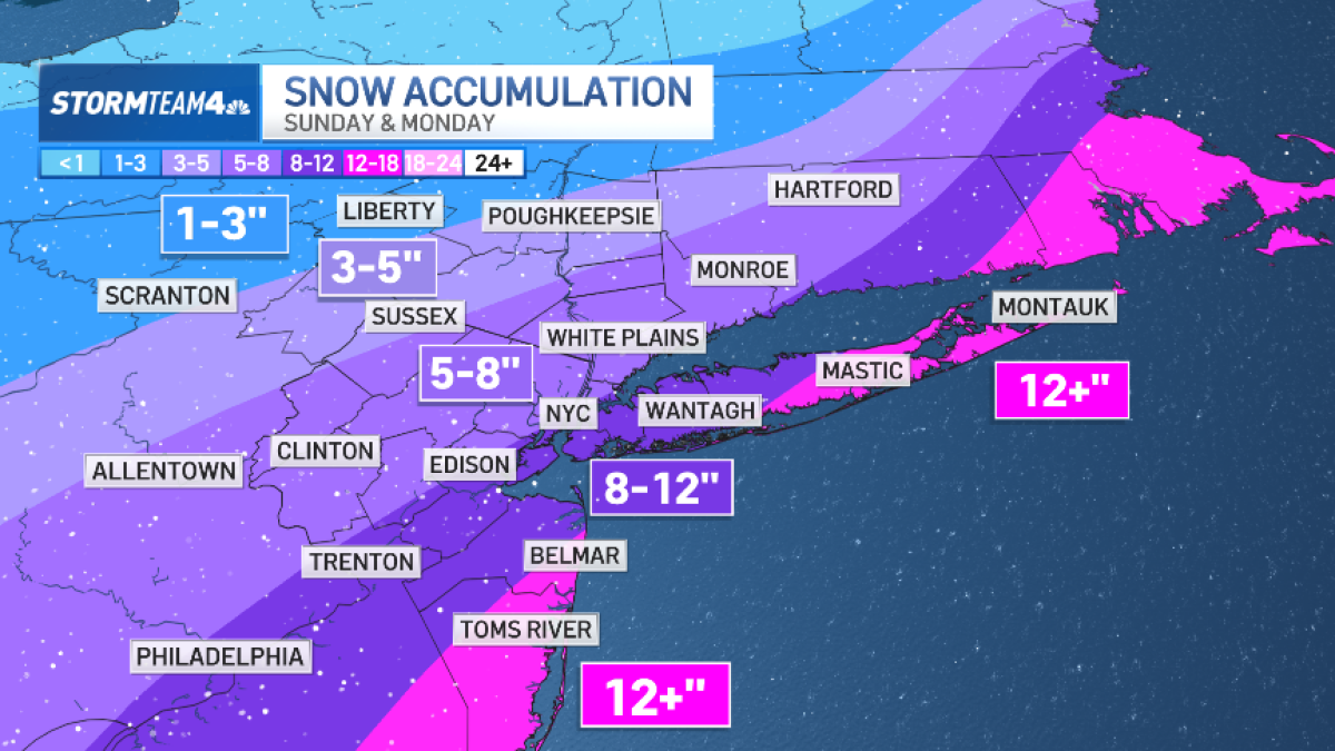 The snowstorm's latest weather forecast has the models more in agreement.