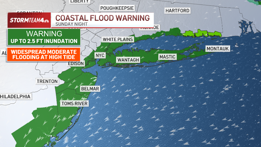 Long Island, NYC and Jersey Shore face flood threats during storm – NBC ...