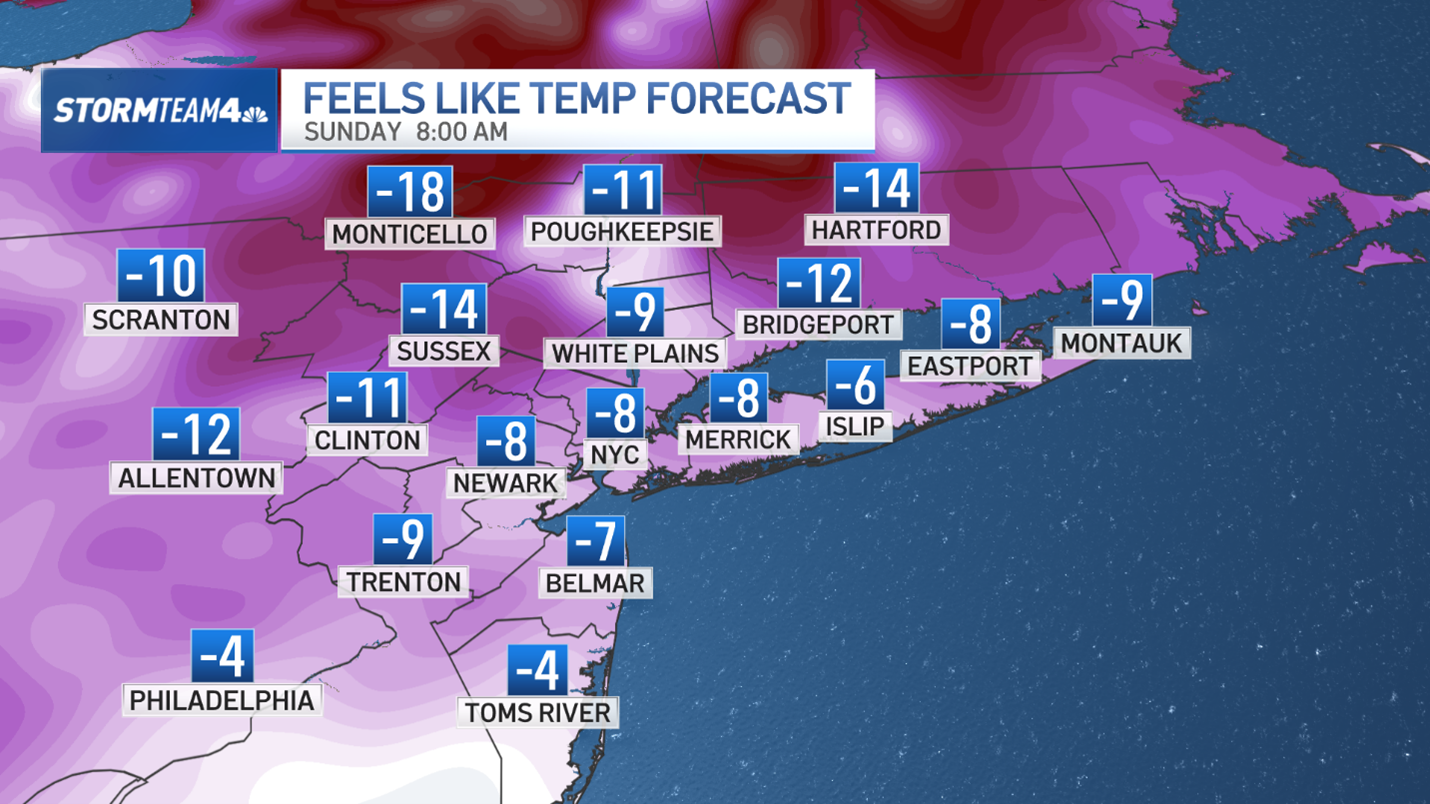 Weekend arctic air blast will make NYC feel its coldest of winter – NBC ...