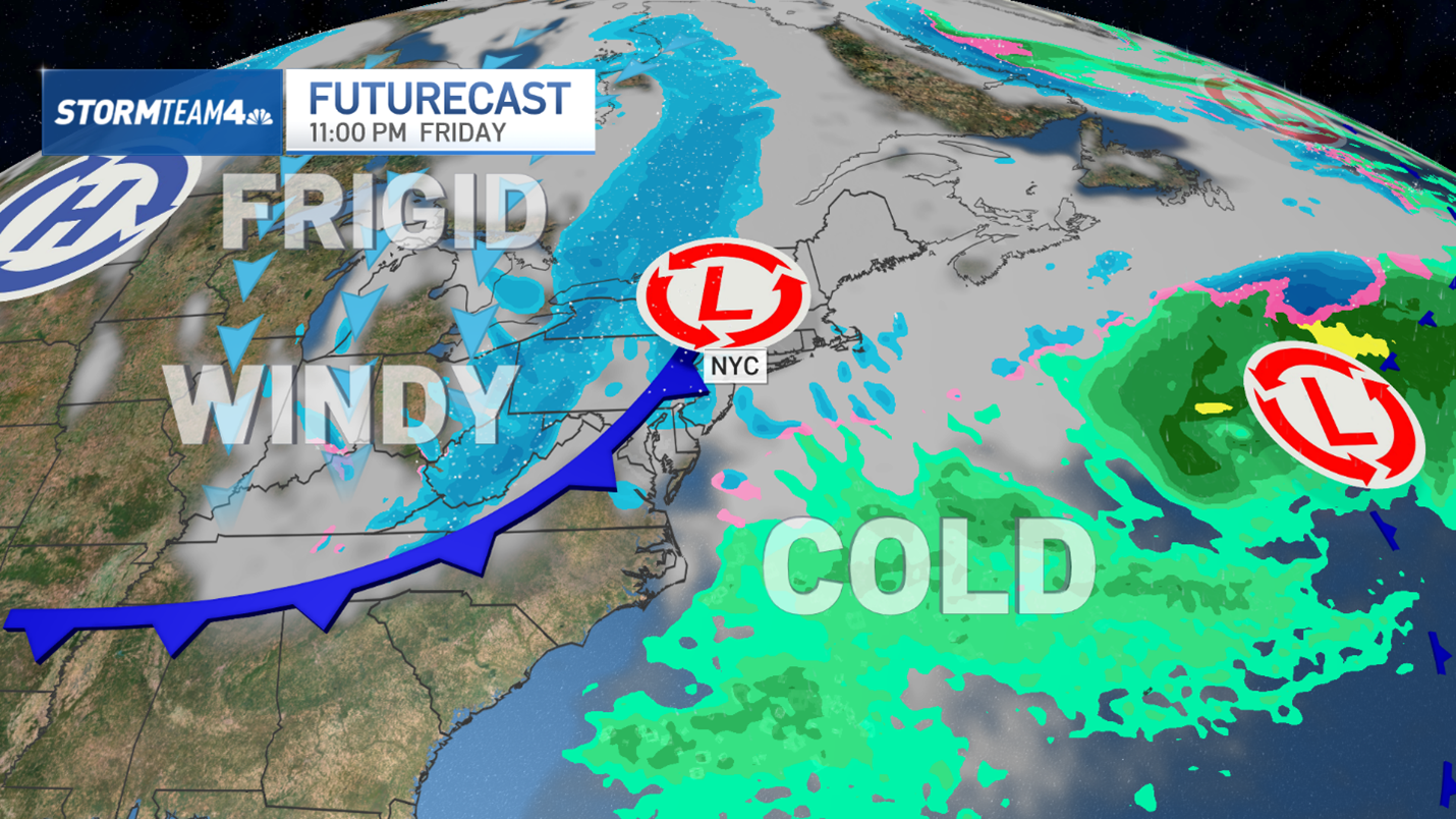 Weekend arctic air blast will make NYC feel its coldest of winter – NBC ...
