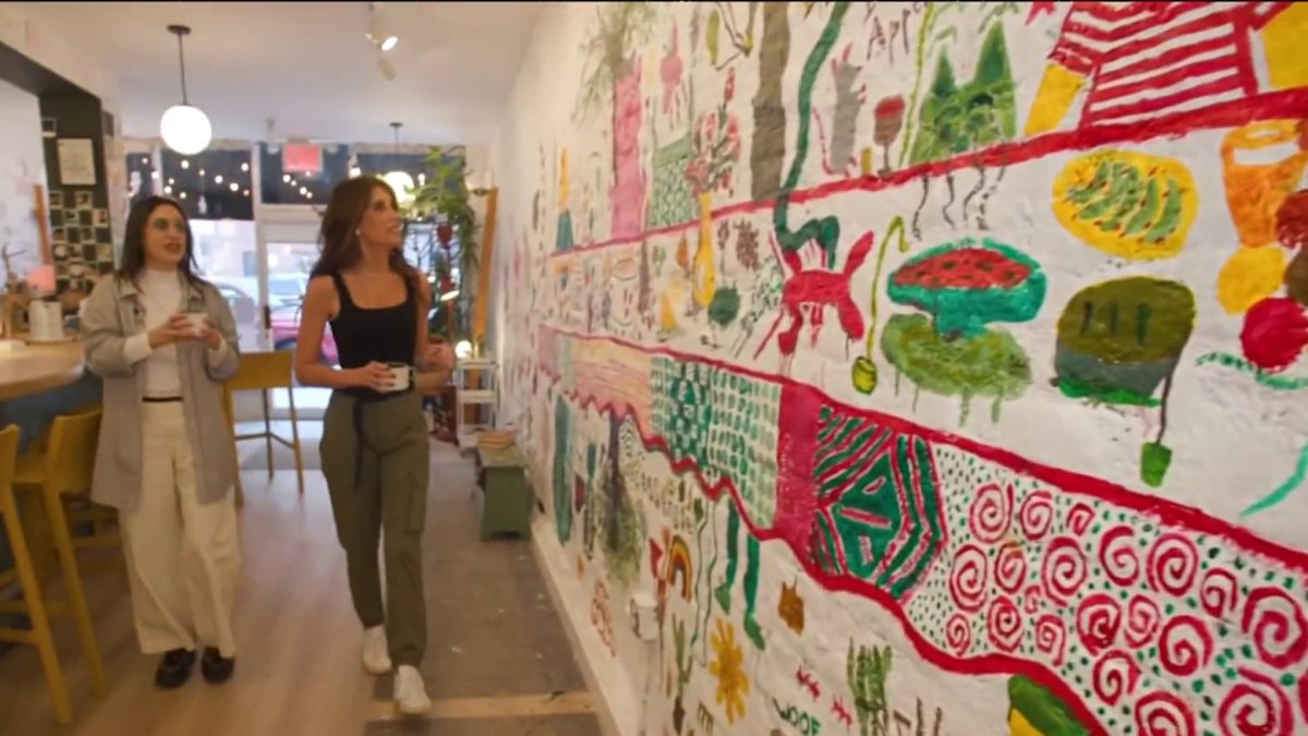 This Brooklyn cafe lets you paint on the walls – NBC New York