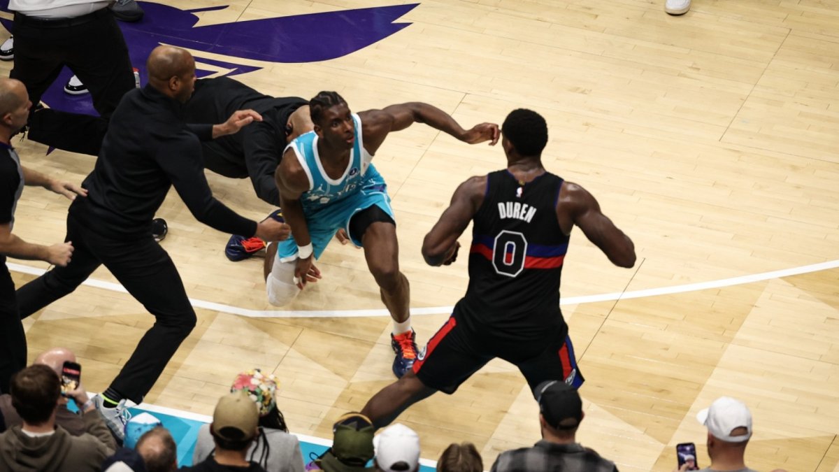 Brawl breaks out in Pistons vs. Hornets – NBC New York