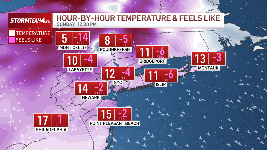 Tri-state under extreme cold warning this weekend – NBC New York