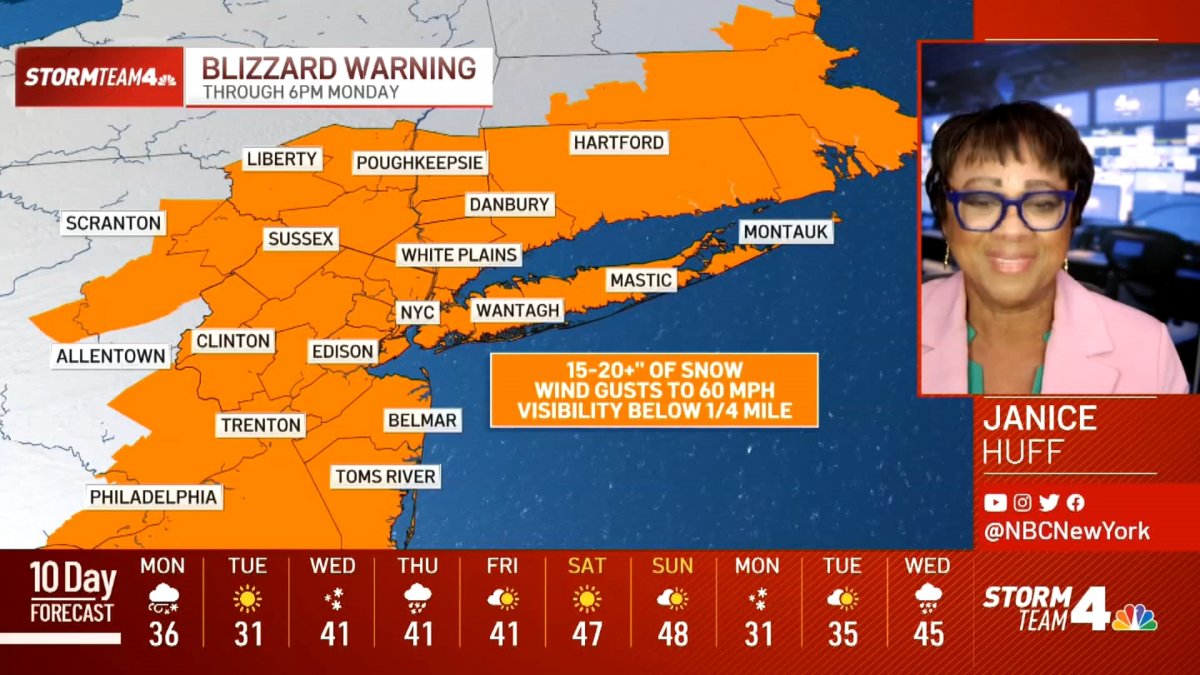 Latest Forecast From Storm Team 4 – NBC New York