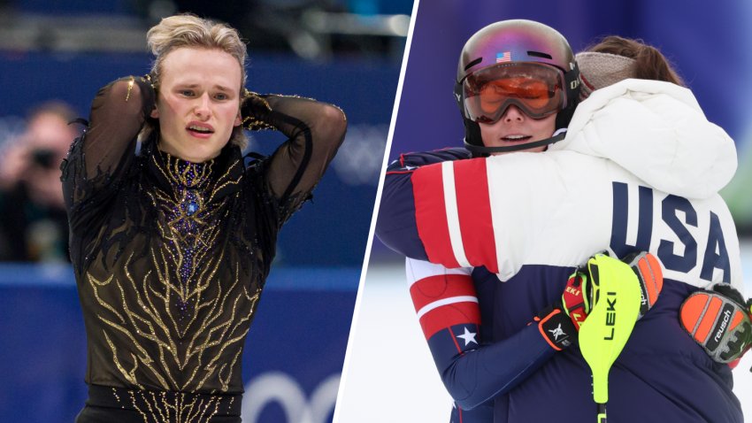 U.S. Olympians Ilia Malinin (left) and Mikaela Shiffrin (right).
