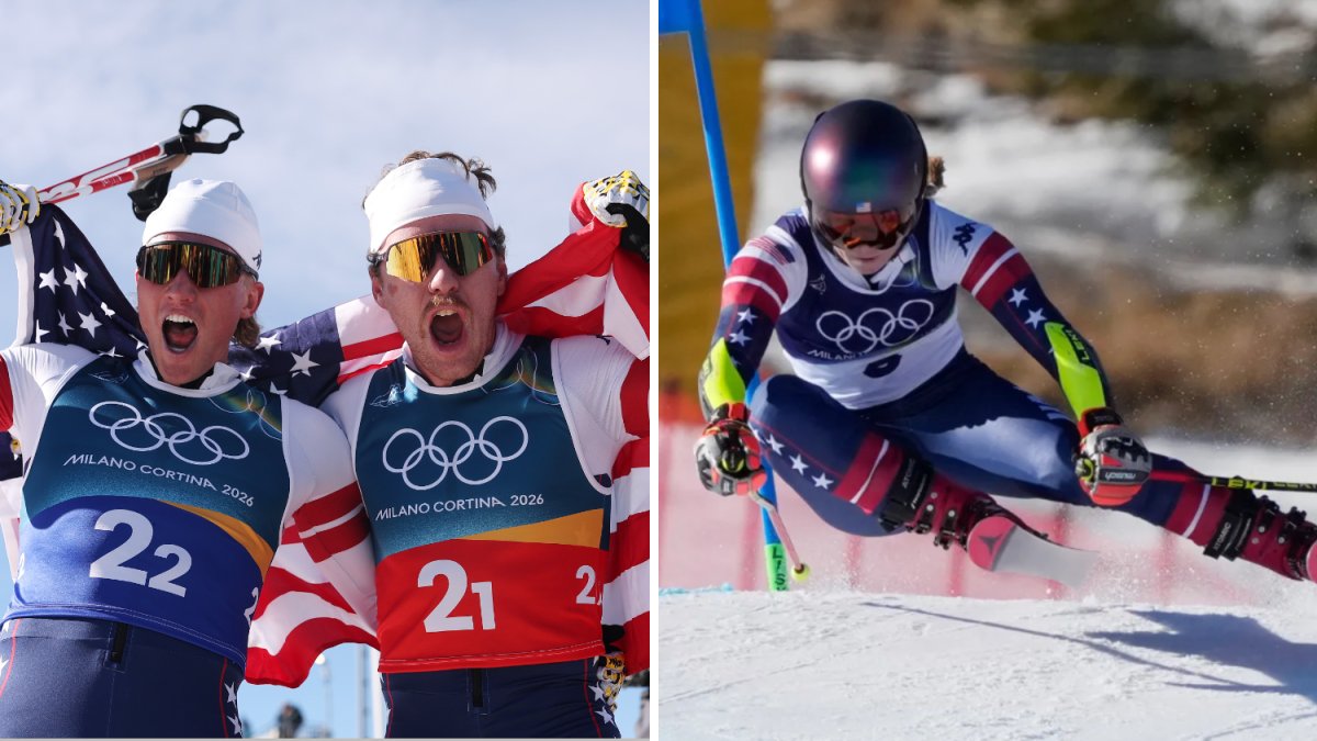 Team USA's Mikaela Shiffrin, Red Gerard and Jessie Diggins compete for medals as U.S. men's hockey plays Sweden in quarterfinals. Follow live updates.