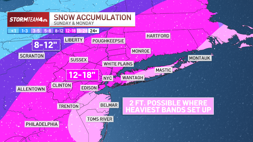 Snowfall map