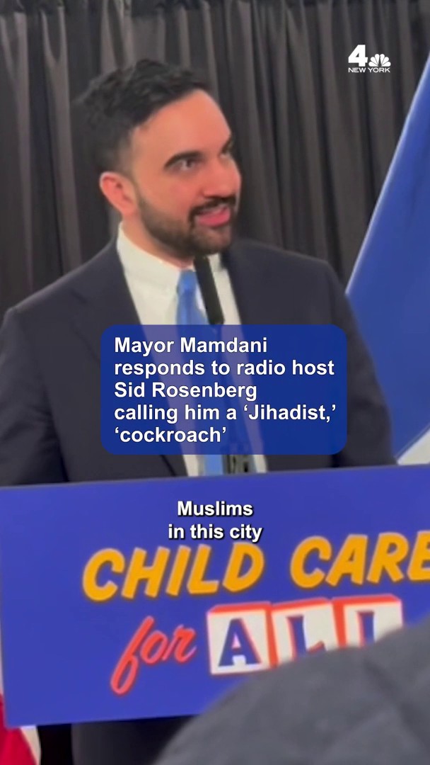 nbcnewyork.com - NYC Mayor Zohran Mamdani responds to being called 'cockroach' by radio host
