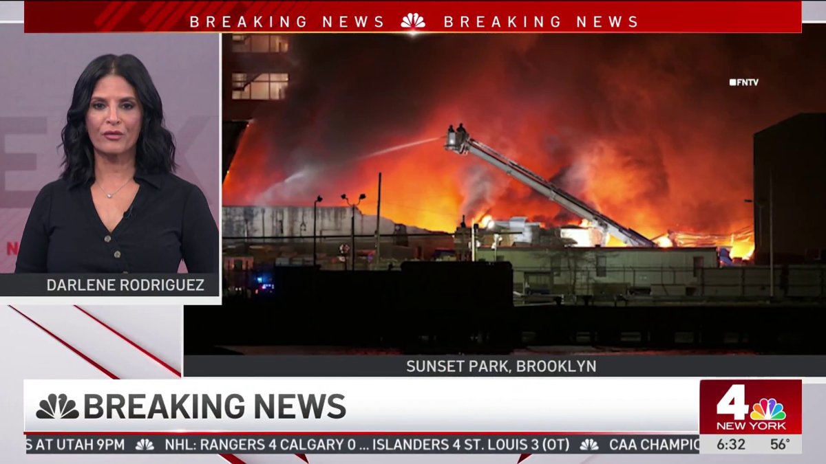 Massive fire erupts at Brooklyn warehouse – NBC New York
