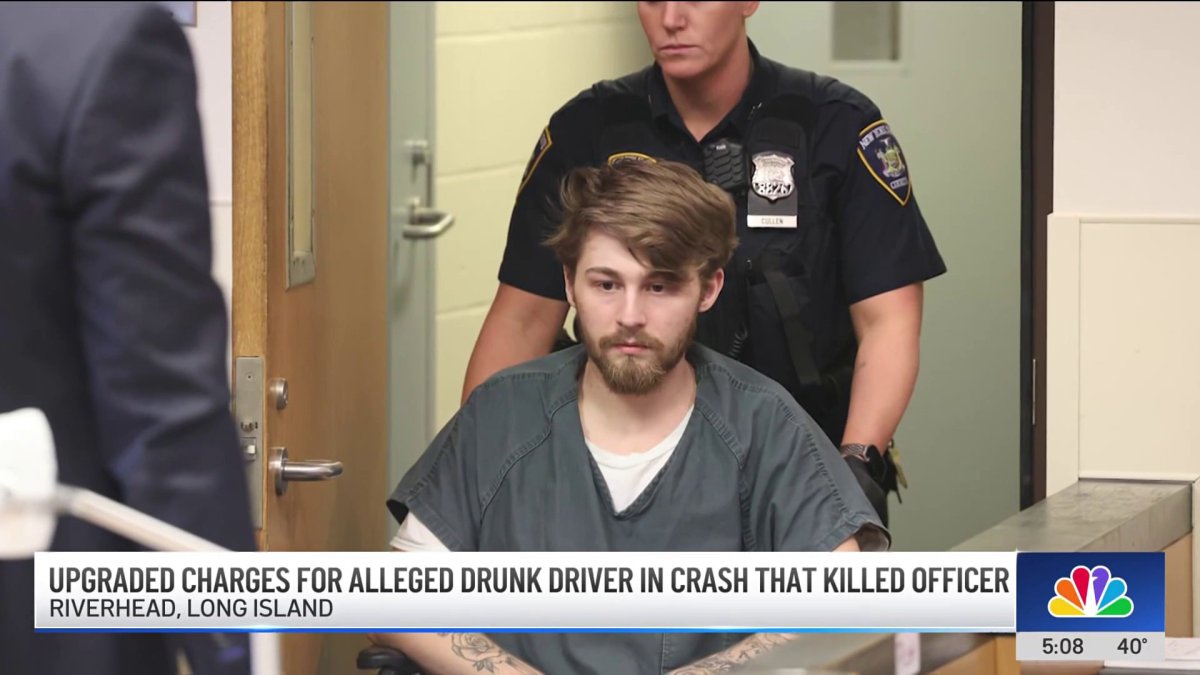 Upgraded charges for alleged drunk driver in crash that killed officer ...