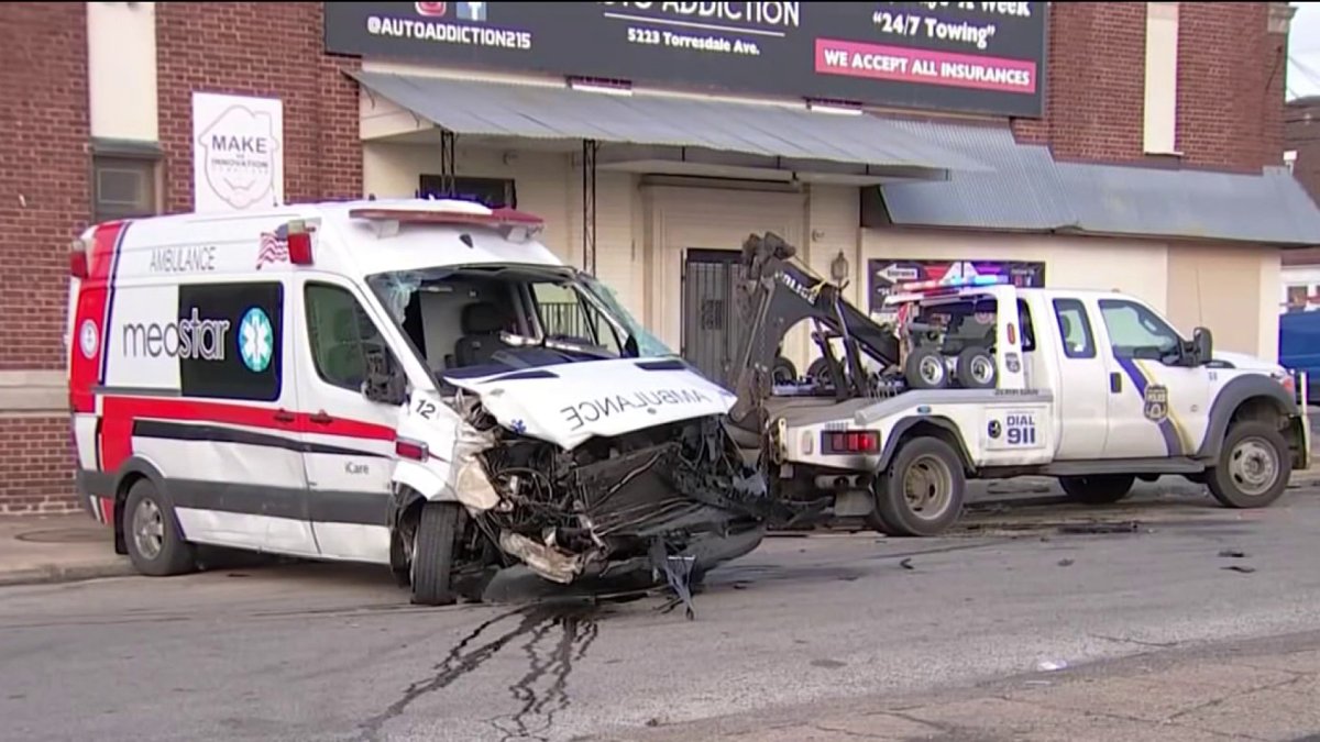 Infant found dead after ambulance crashes in Philadelphia – NBC New York
