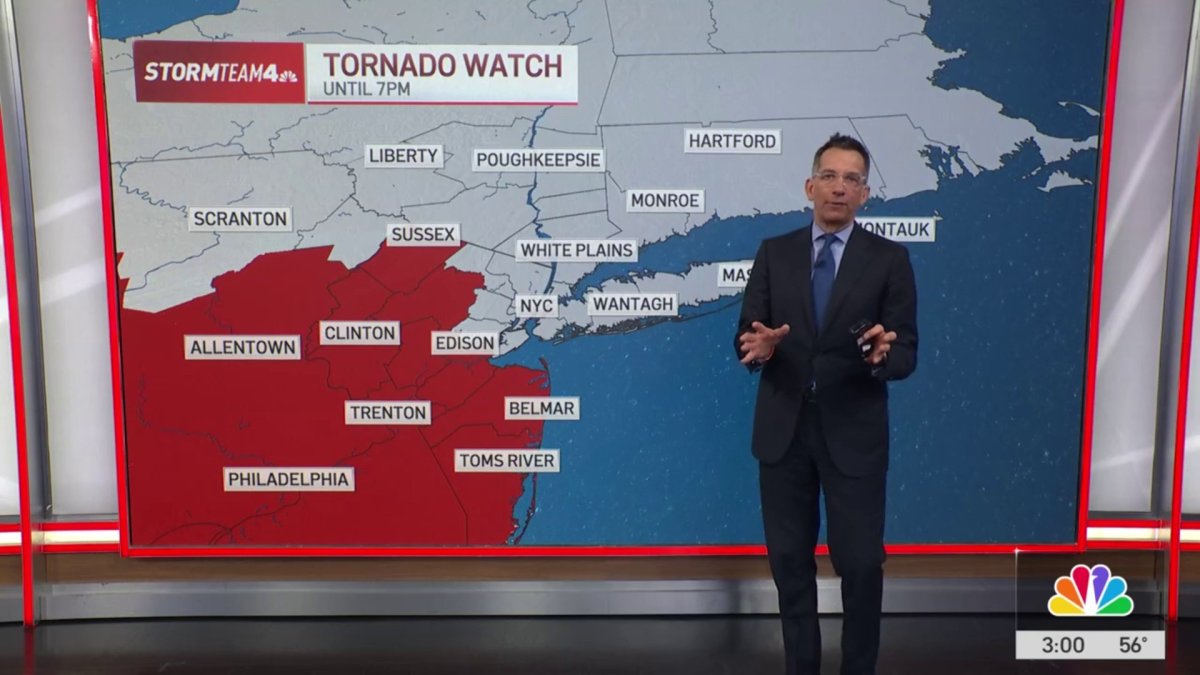 Severe Weather Alert: Tornado Watch in effect – NBC New York
