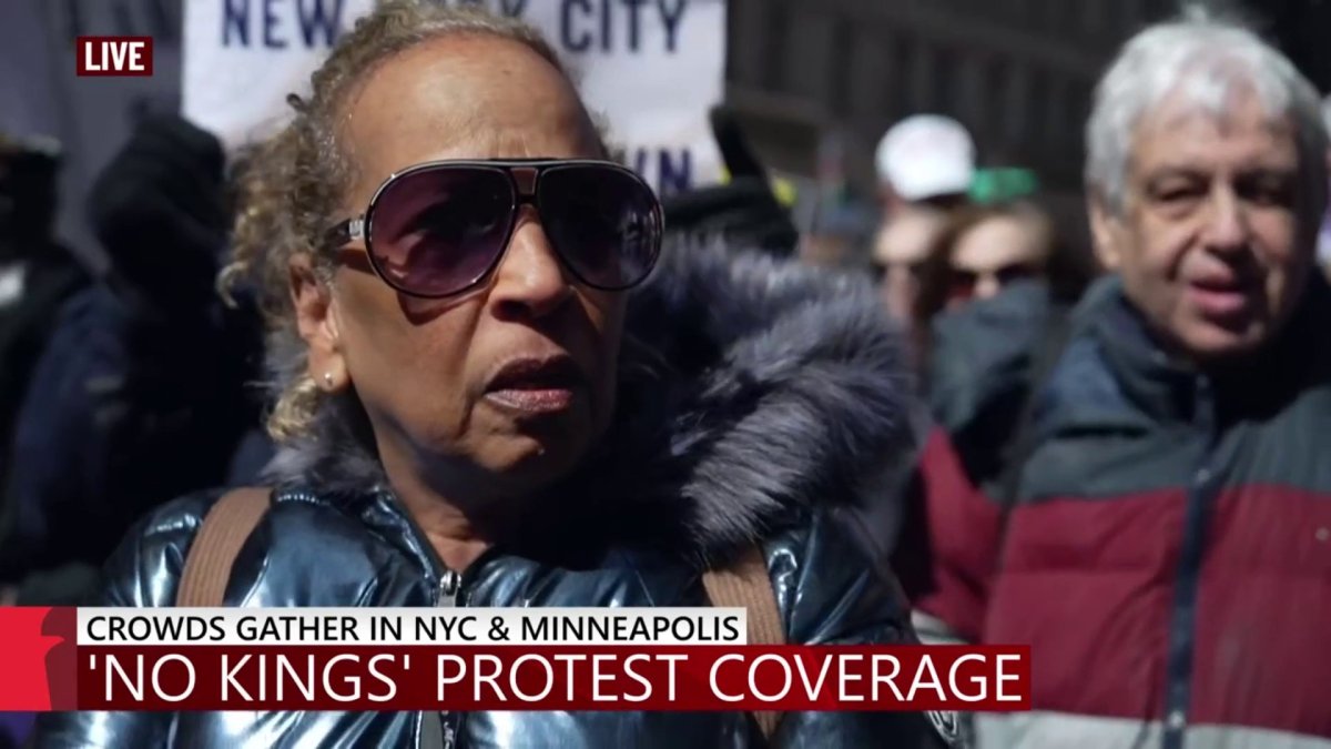 Thousands march in Manhattan for ‘No Kings’ protest – NBC New York