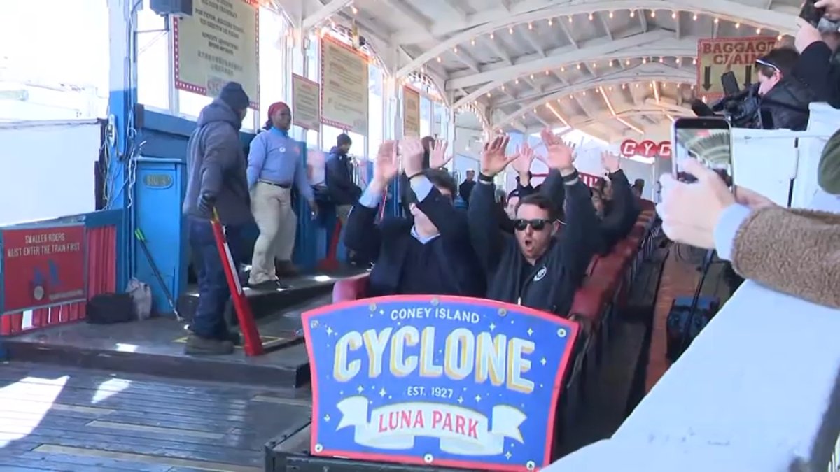Coney Island's Cyclone Roller Coaster opens for its 99th season