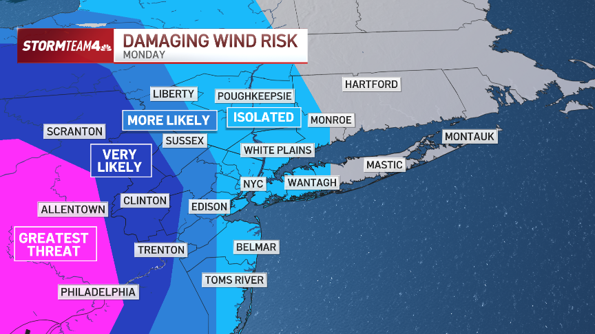 Strong storms Monday bring threat of floods, rain, winds – NBC New York